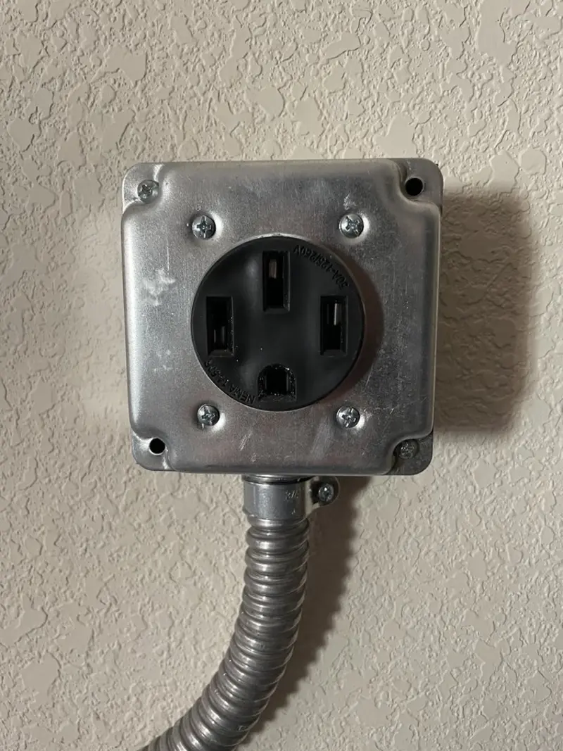 NEMA 14-50 outlet installed for Smart Home Electrical in Vail